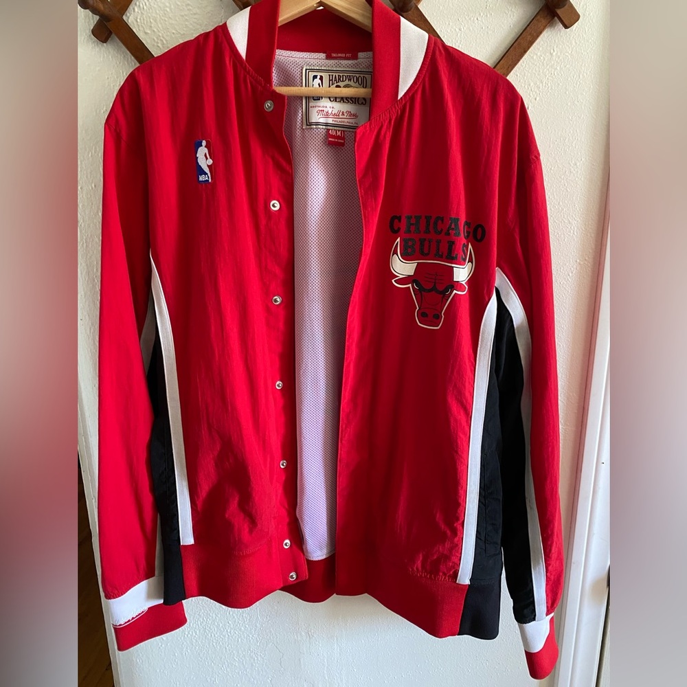 Chicago Bulls Micthell & Ness Hardwood Classics Windbreaker Jacket